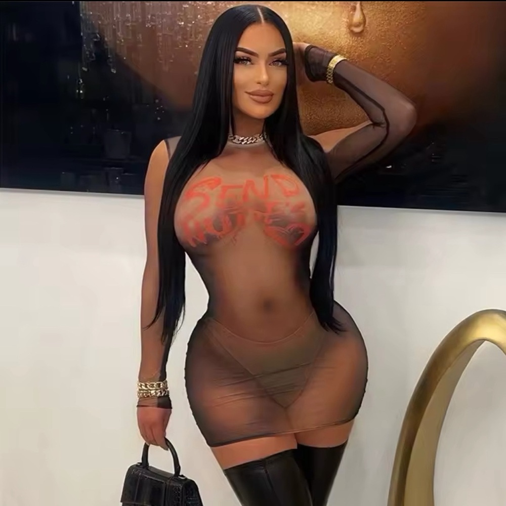 Large Send nude dress